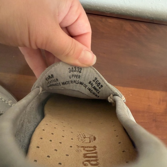 Timberland Light Blue Leather Slip On Loafer Womens 6 Classic Eclectic Grandpa - Picture 6 of 6